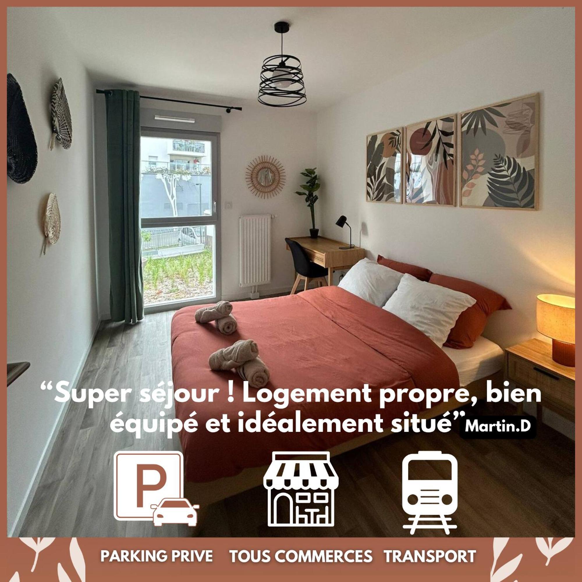 T3 Moderne - Proche Tram - Parking Prive Apartman Angers Kültér fotó